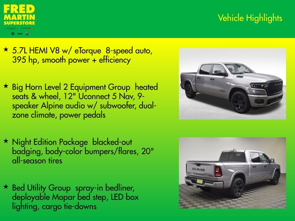 new 2026 Ram 1500 car, priced at $56,639