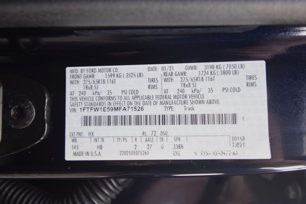 used 2021 Ford F-150 car, priced at $42,000