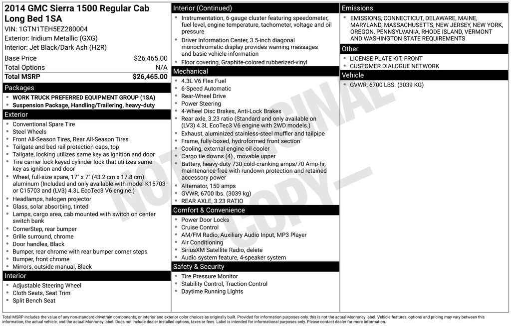 used 2014 GMC Sierra 1500 car, priced at $12,000