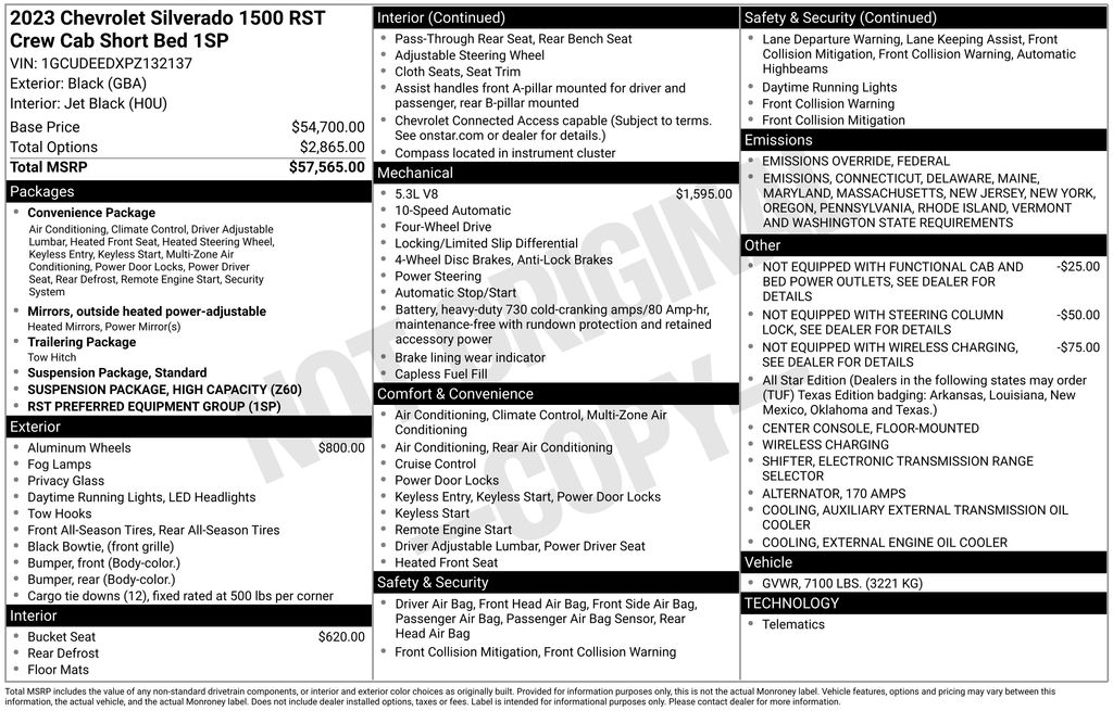 used 2023 Chevrolet Silverado 1500 car, priced at $39,500
