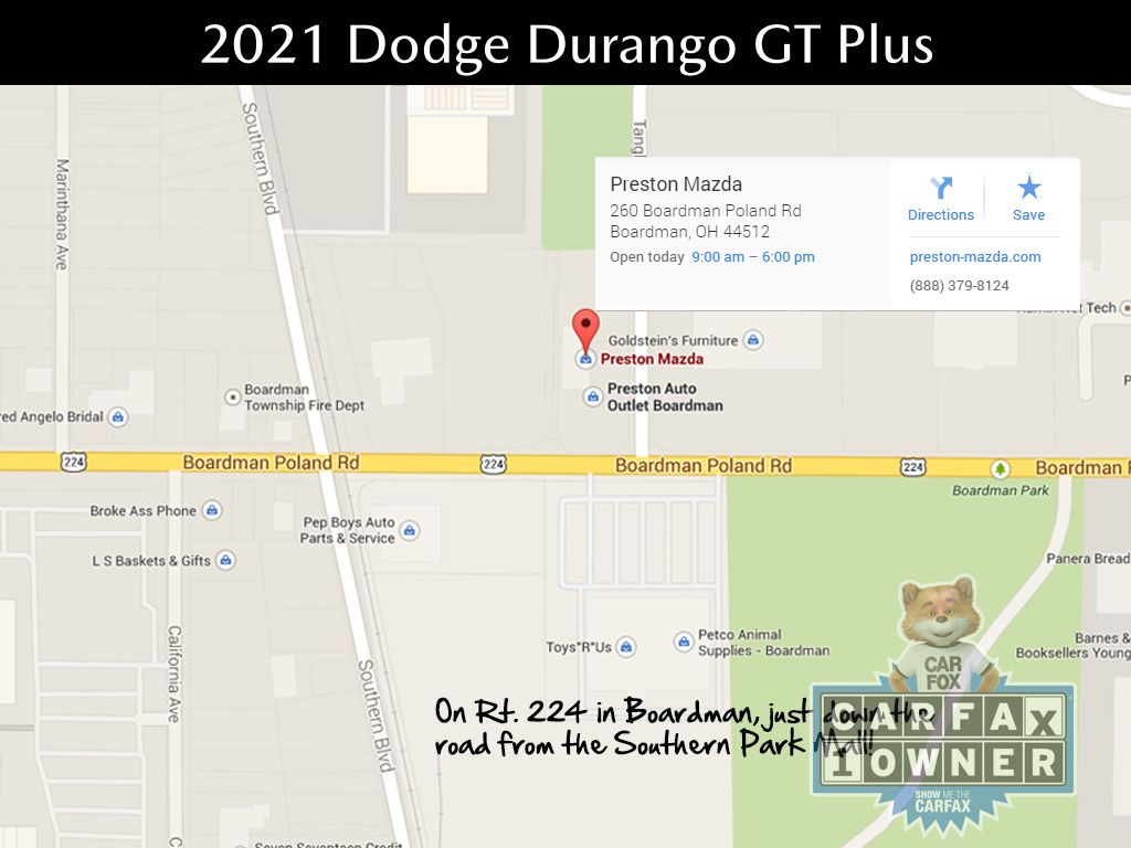 used 2021 Dodge Durango car, priced at $29,550
