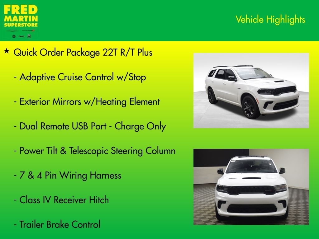new 2025 Dodge Durango car, priced at $50,384