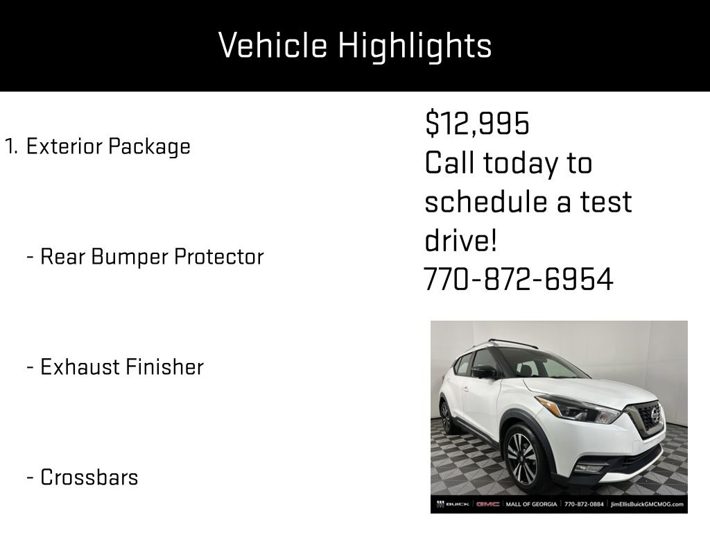 used 2018 Nissan Kicks car, priced at $12,995