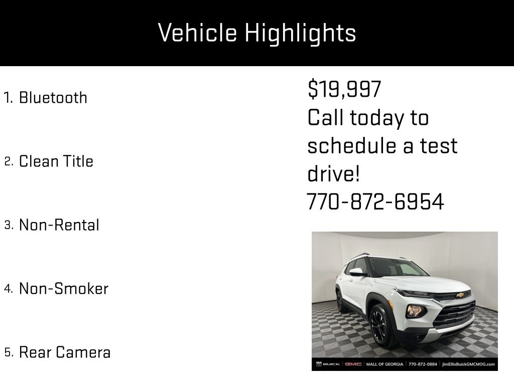 used 2023 Chevrolet TrailBlazer car, priced at $19,997