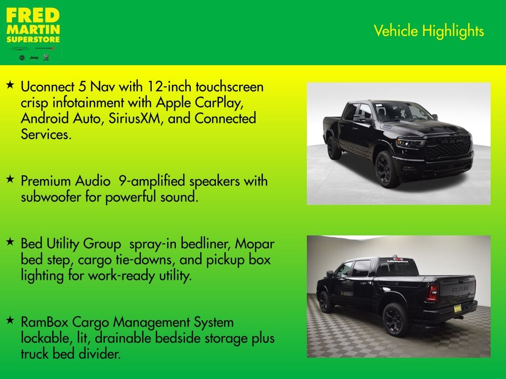 new 2025 Ram 1500 car, priced at $49,404