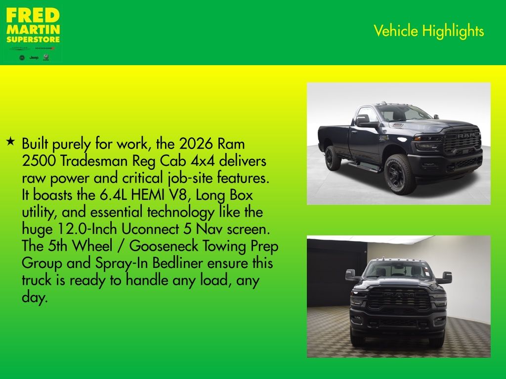 new 2026 Ram 2500 car, priced at $52,467