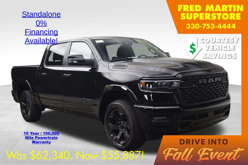 new 2026 Ram 1500 car, priced at $55,887
