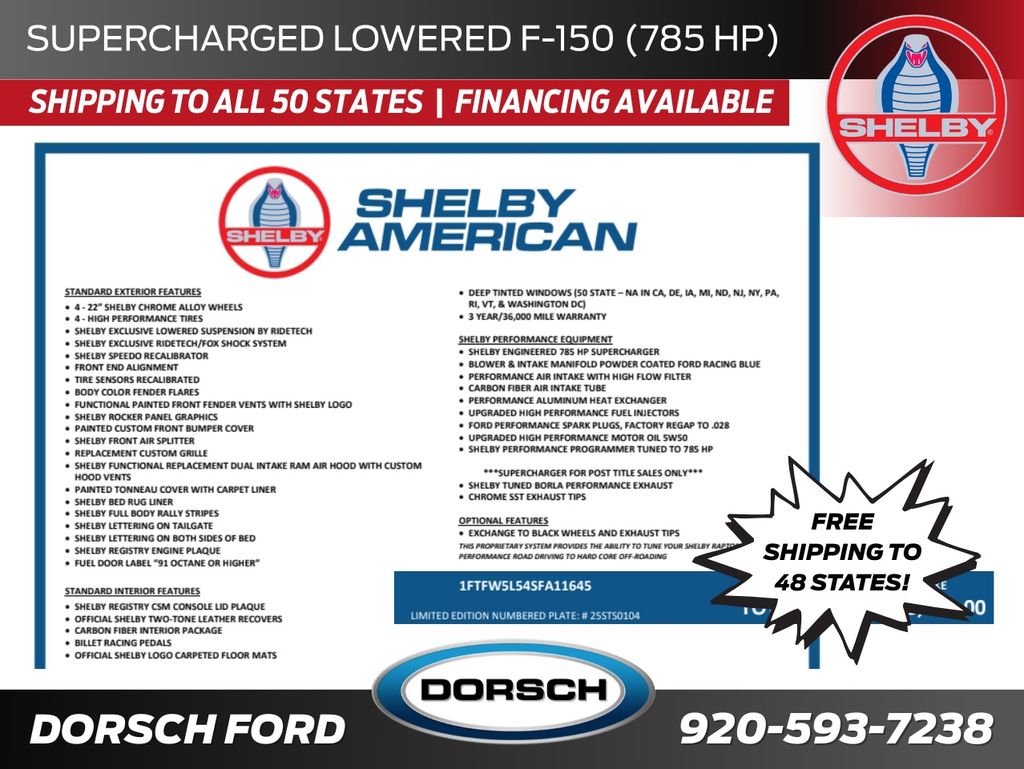 new 2025 Ford F-150 car, priced at $134,220