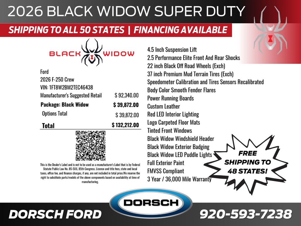 new 2026 Ford F-250SD car, priced at $132,212