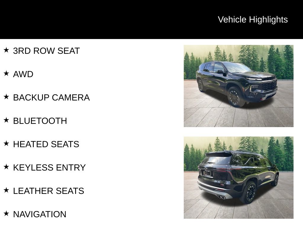 new 2025 Chevrolet Traverse car, priced at $51,295
