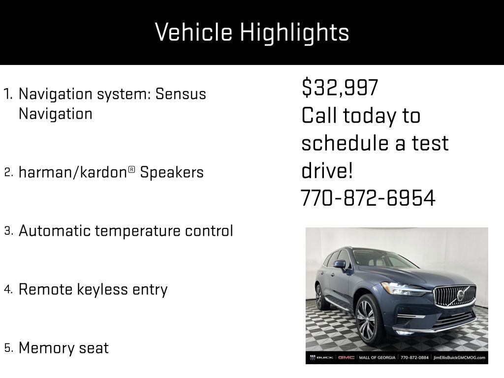 used 2022 Volvo XC60 car, priced at $32,997