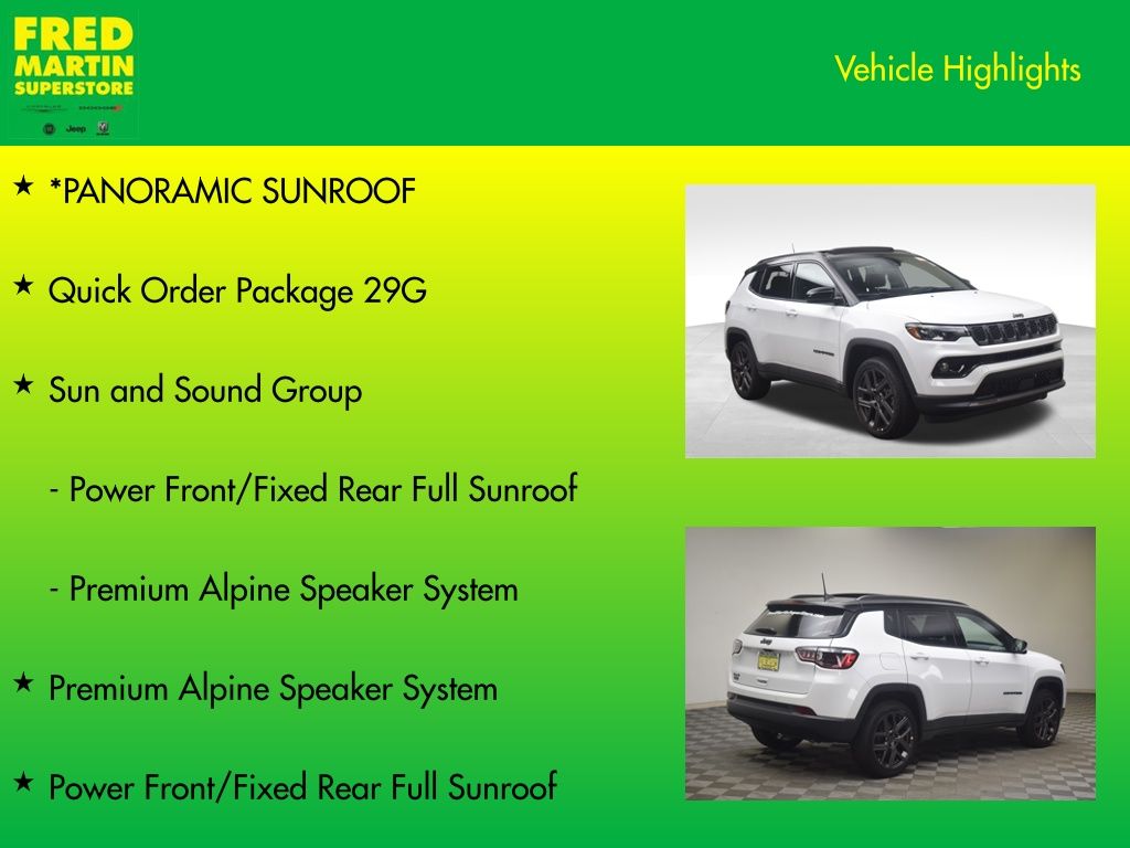 new 2025 Jeep Compass car, priced at $35,260