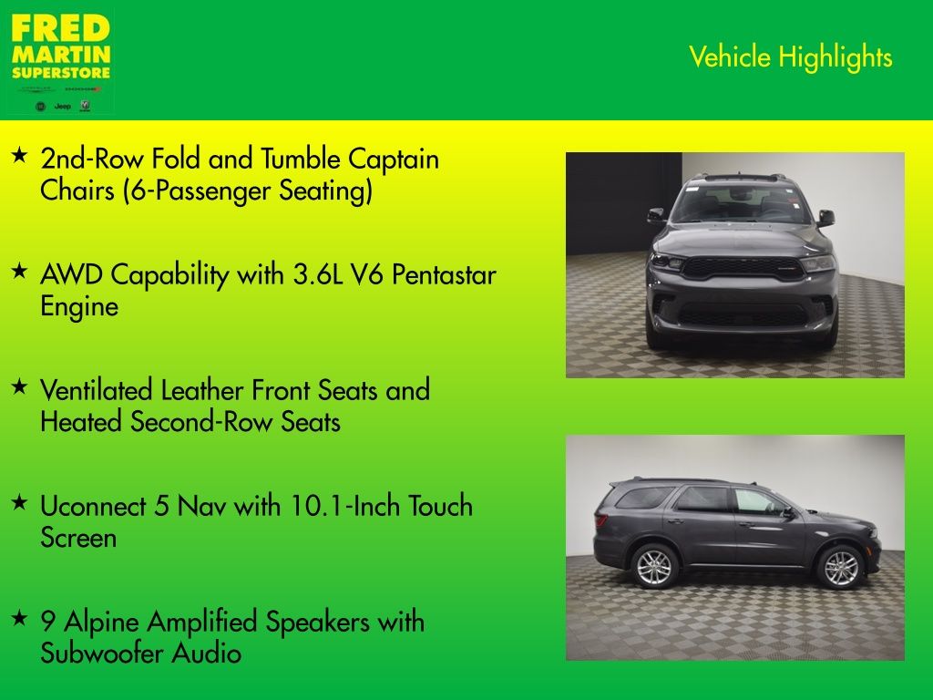 new 2026 Dodge Durango car, priced at $43,649