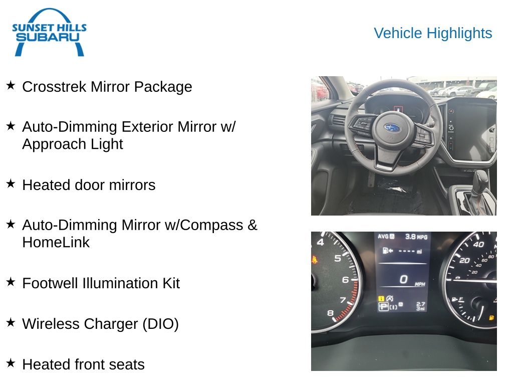 new 2025 Subaru Crosstrek car, priced at $31,834