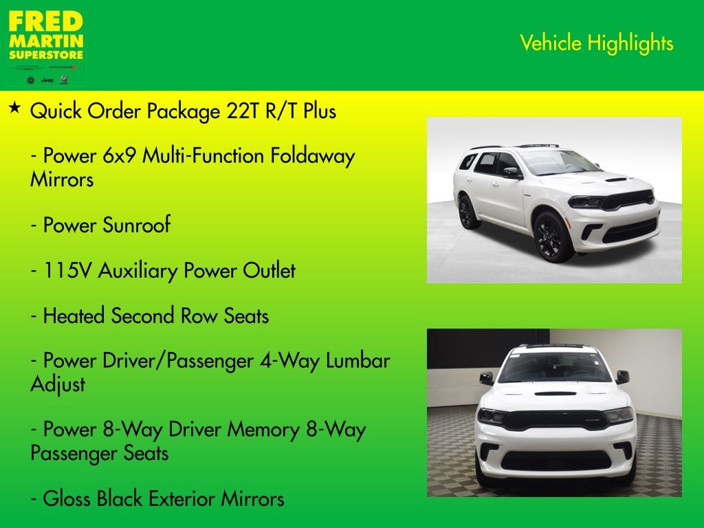 new 2025 Dodge Durango car, priced at $50,384