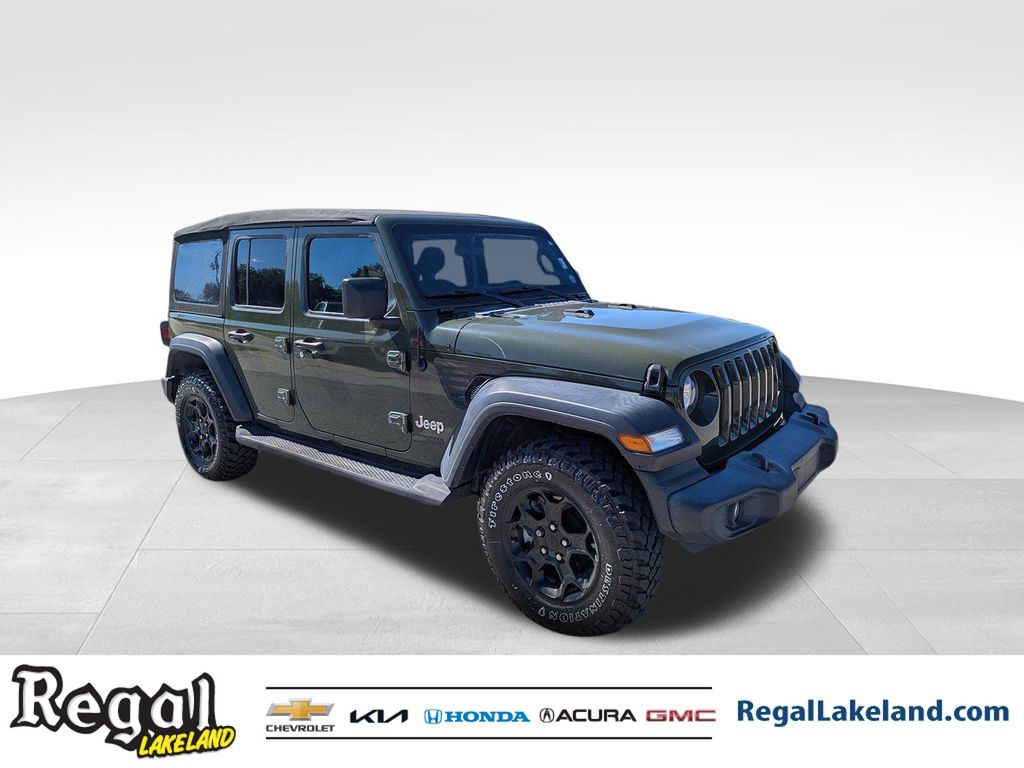 used 2021 Jeep Wrangler car, priced at $23,396