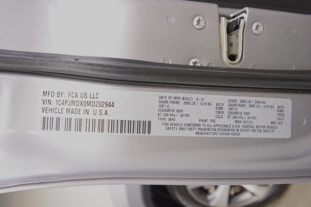used 2021 Jeep Cherokee car, priced at $21,000