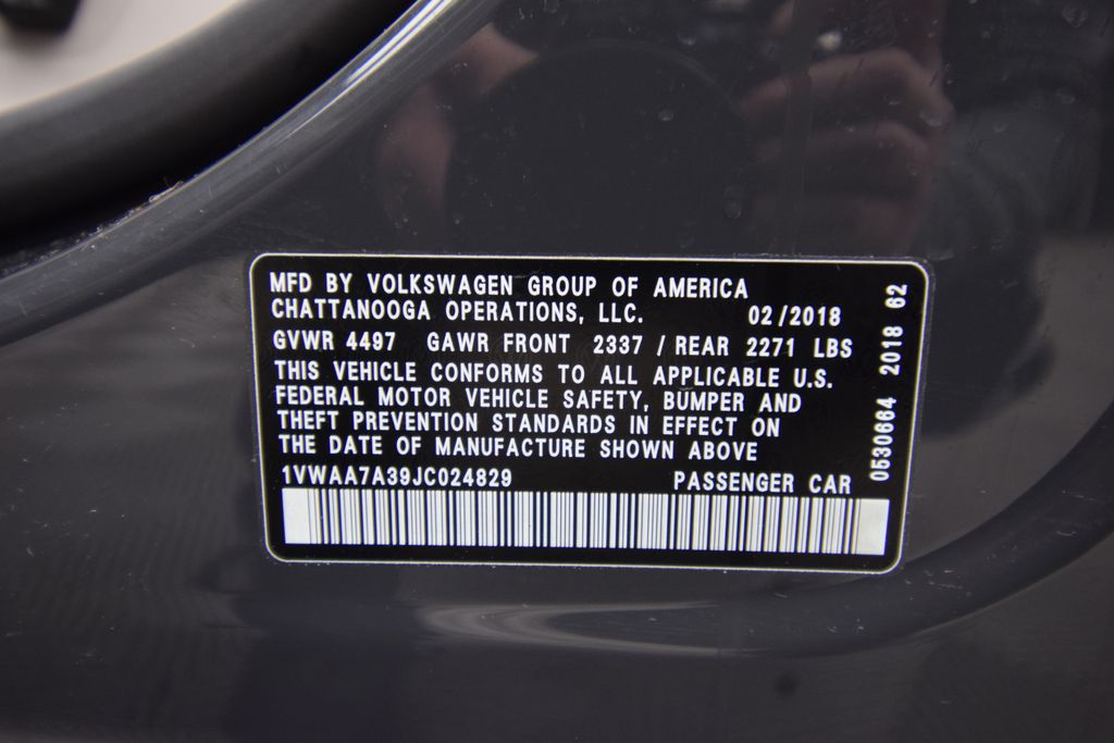 used 2018 Volkswagen Passat car, priced at $8,000