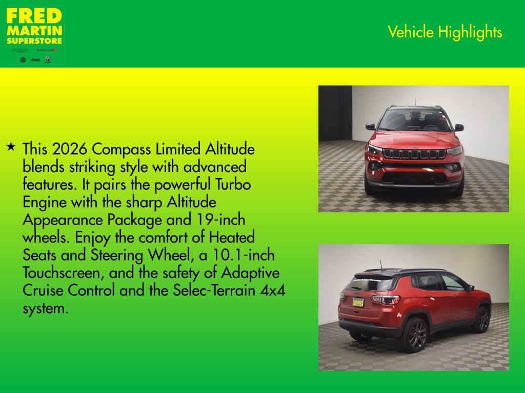 new 2026 Jeep Compass car, priced at $36,626