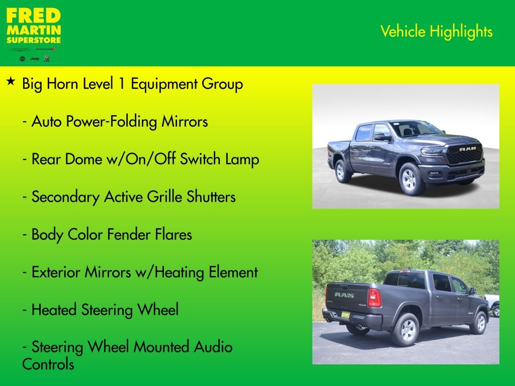 new 2026 Ram 1500 car, priced at $51,270