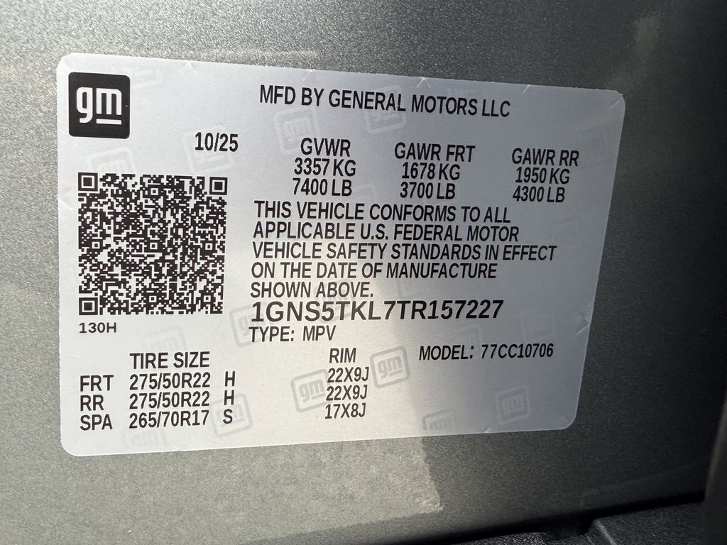 new 2026 Chevrolet Tahoe car, priced at $82,500