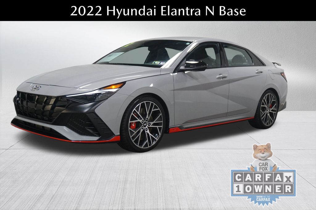 used 2022 Hyundai Elantra N car, priced at $27,632