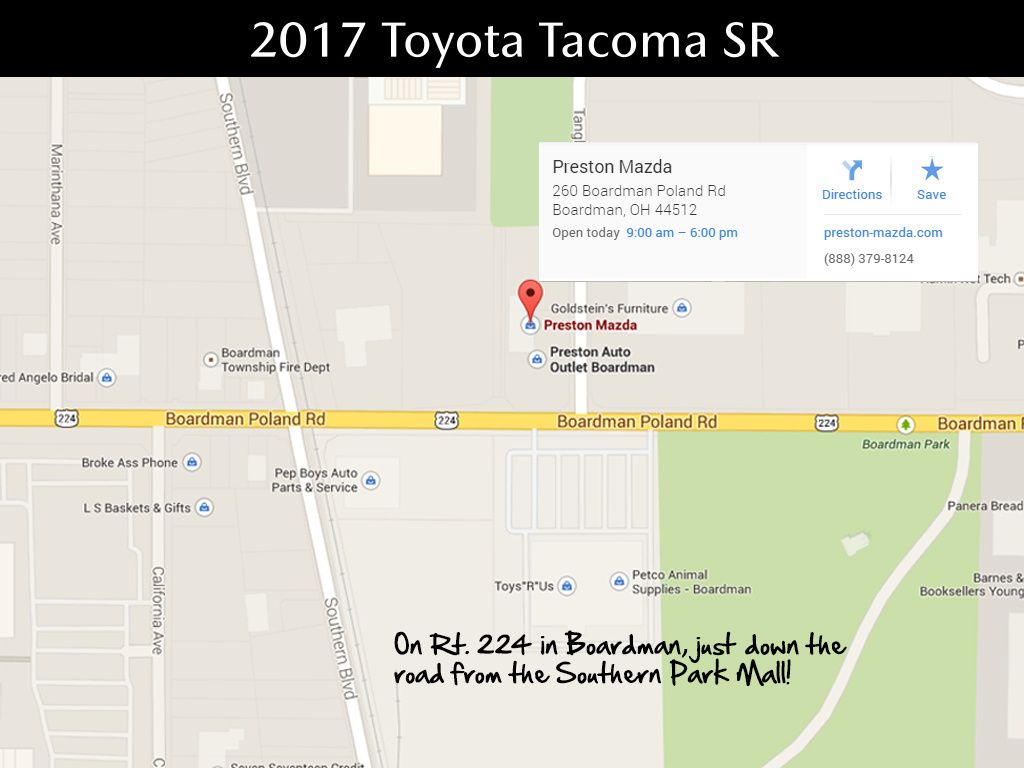 used 2017 Toyota Tacoma car, priced at $29,345