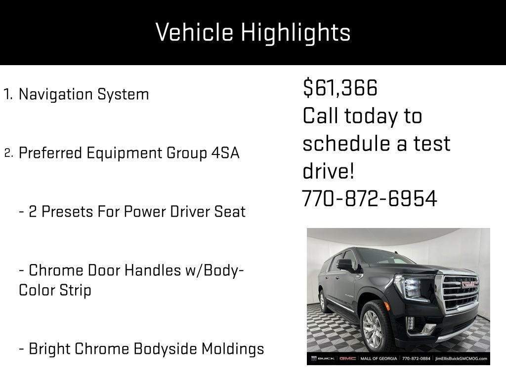 used 2023 GMC Yukon XL car, priced at $61,366