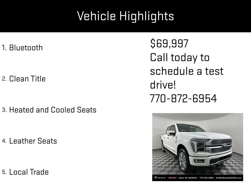 used 2024 Ford F-150 car, priced at $69,997