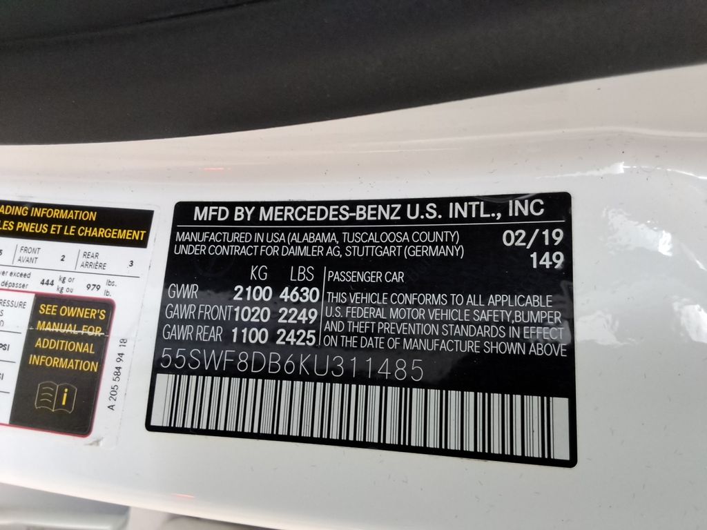 used 2019 Mercedes-Benz C-Class car, priced at $19,997