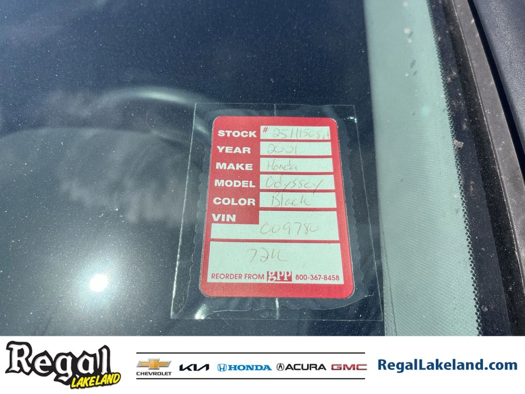used 2021 Honda Odyssey car, priced at $28,192