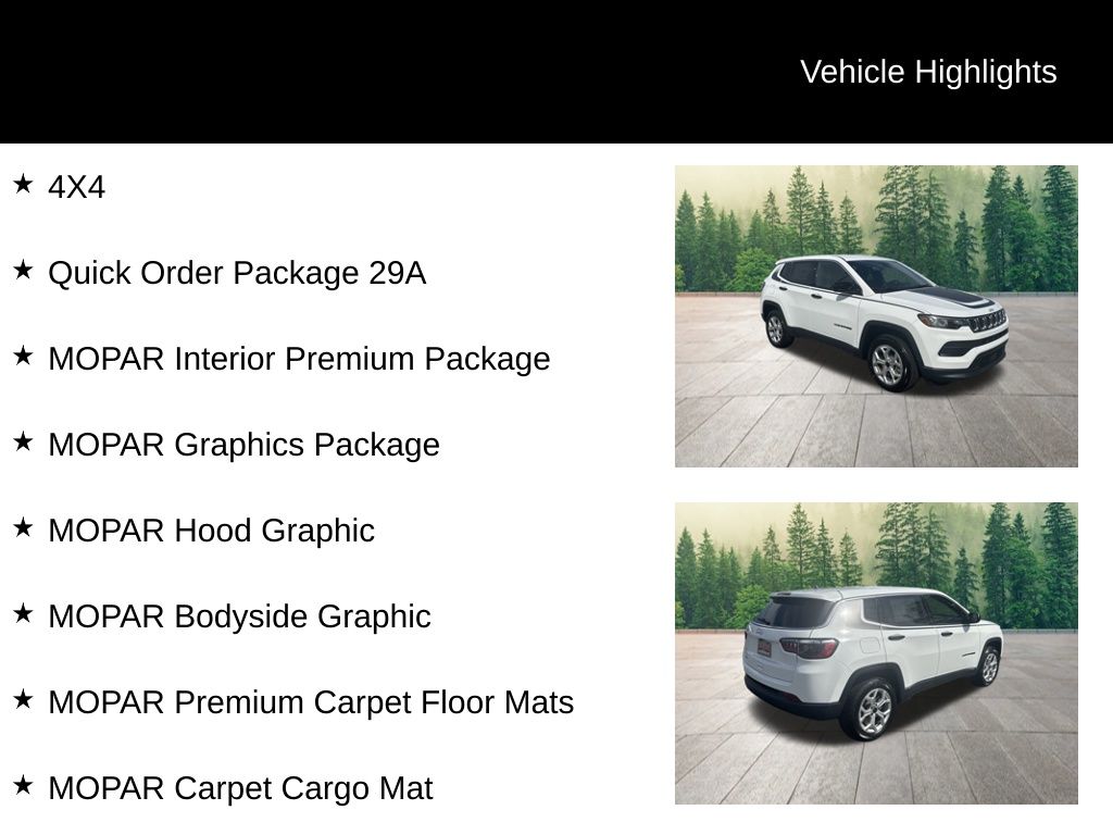 new 2025 Jeep Compass car, priced at $26,900