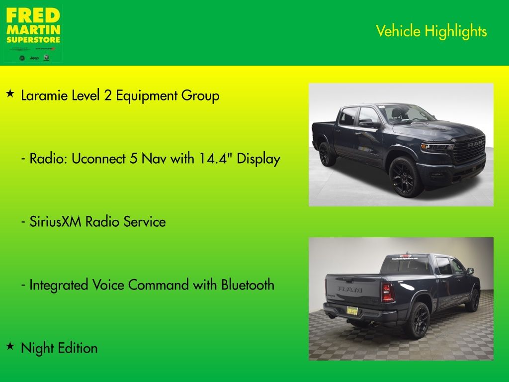 new 2026 Ram 1500 car, priced at $60,057