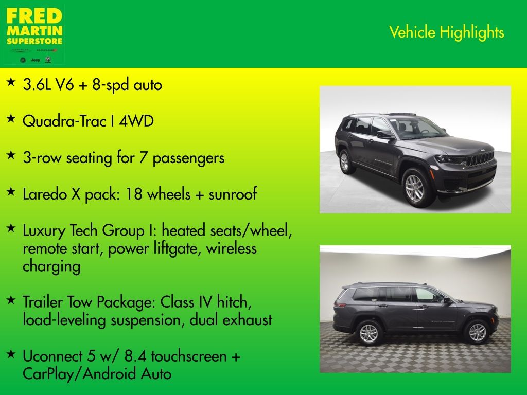 new 2025 Jeep Grand Cherokee L car, priced at $40,360