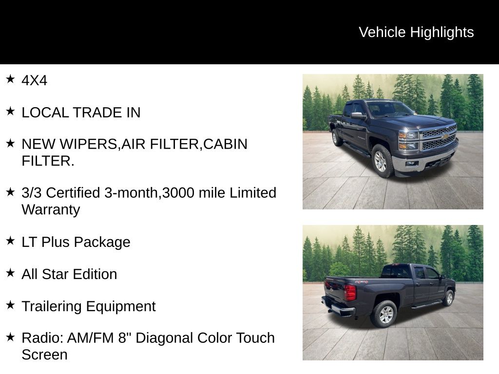 used 2015 Chevrolet Silverado 1500 car, priced at $19,899
