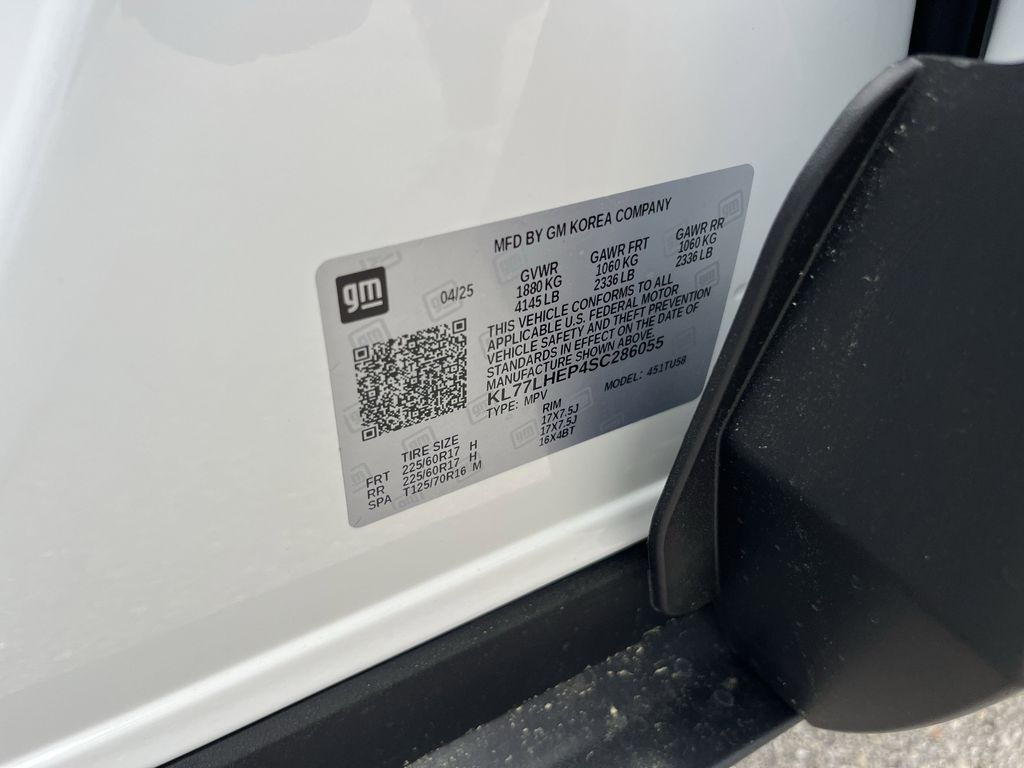 new 2025 Chevrolet Trax car, priced at $22,862