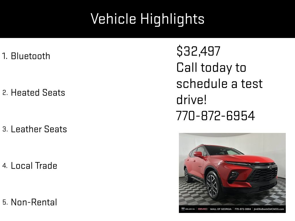 used 2023 Chevrolet Blazer car, priced at $32,497