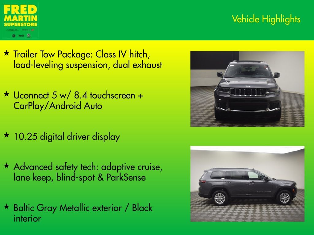 new 2025 Jeep Grand Cherokee L car, priced at $40,360