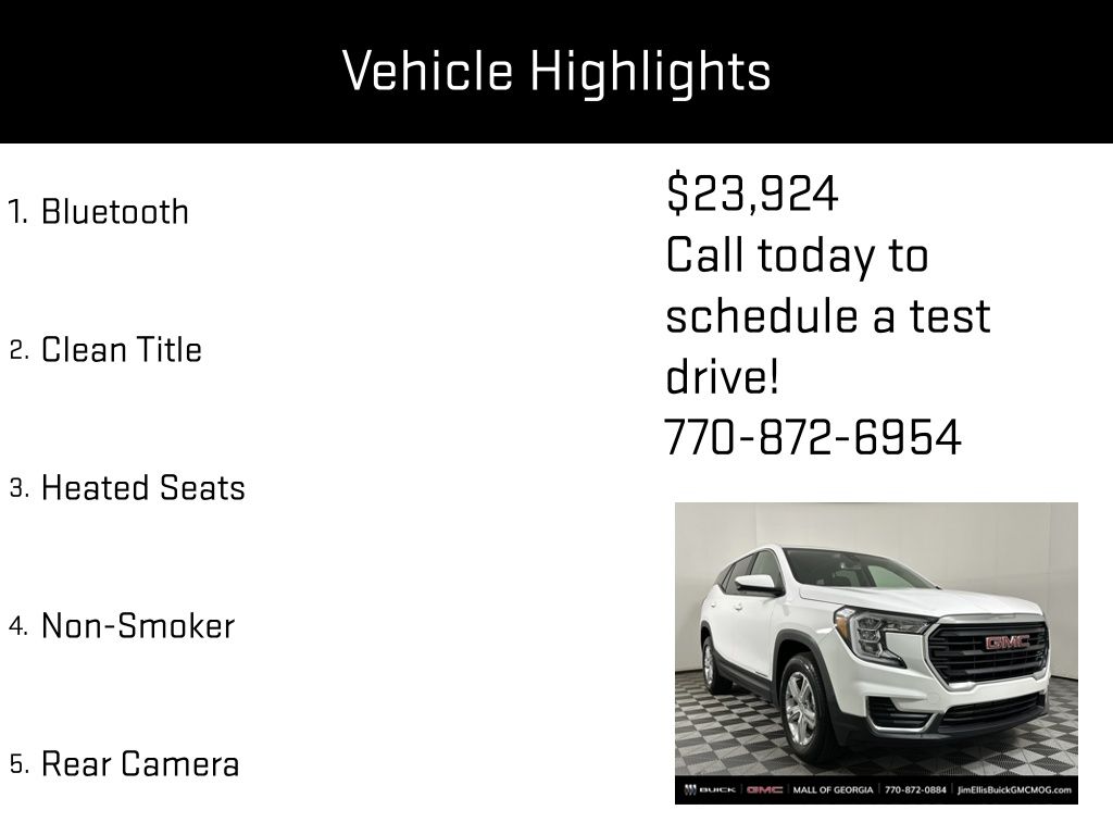 used 2024 GMC Terrain car, priced at $23,924