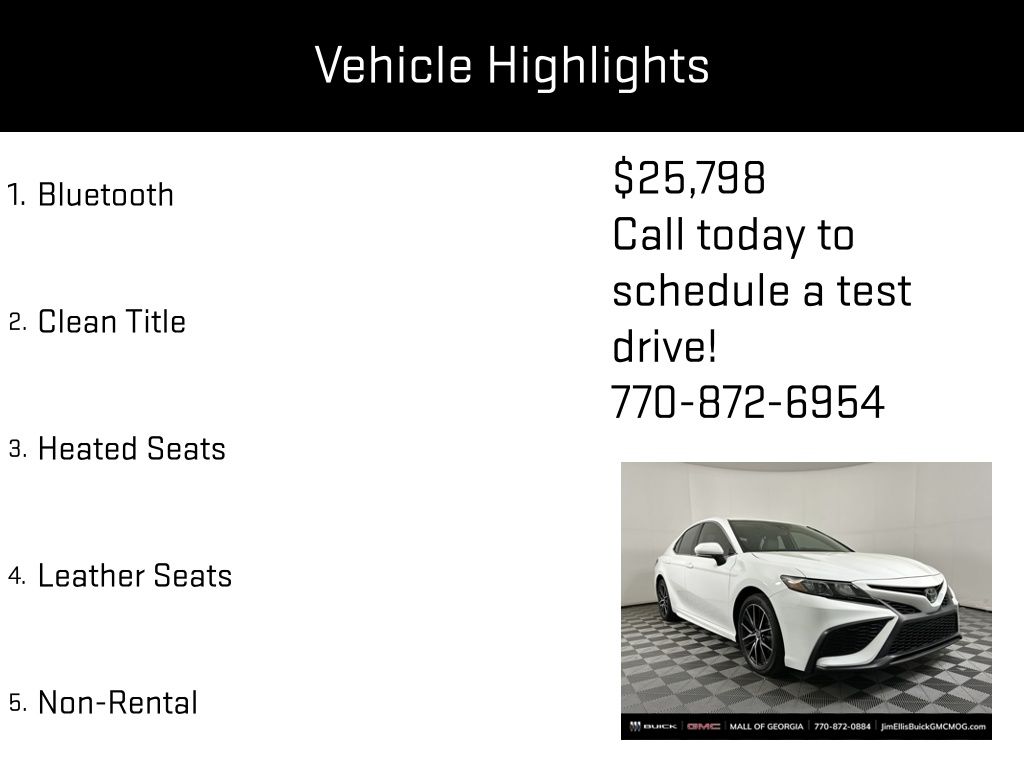 used 2023 Toyota Camry car, priced at $25,798