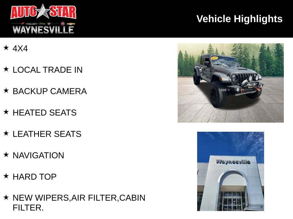 used 2021 Jeep Gladiator car, priced at $30,990