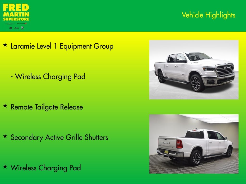 new 2026 Ram 1500 car, priced at $63,925