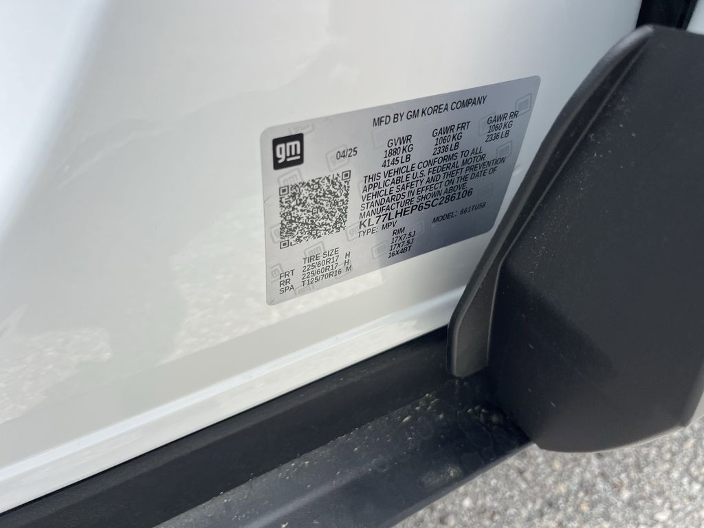 new 2025 Chevrolet Trax car, priced at $22,862