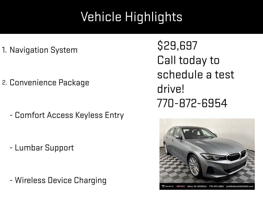 used 2024 BMW 3-Series car, priced at $29,697