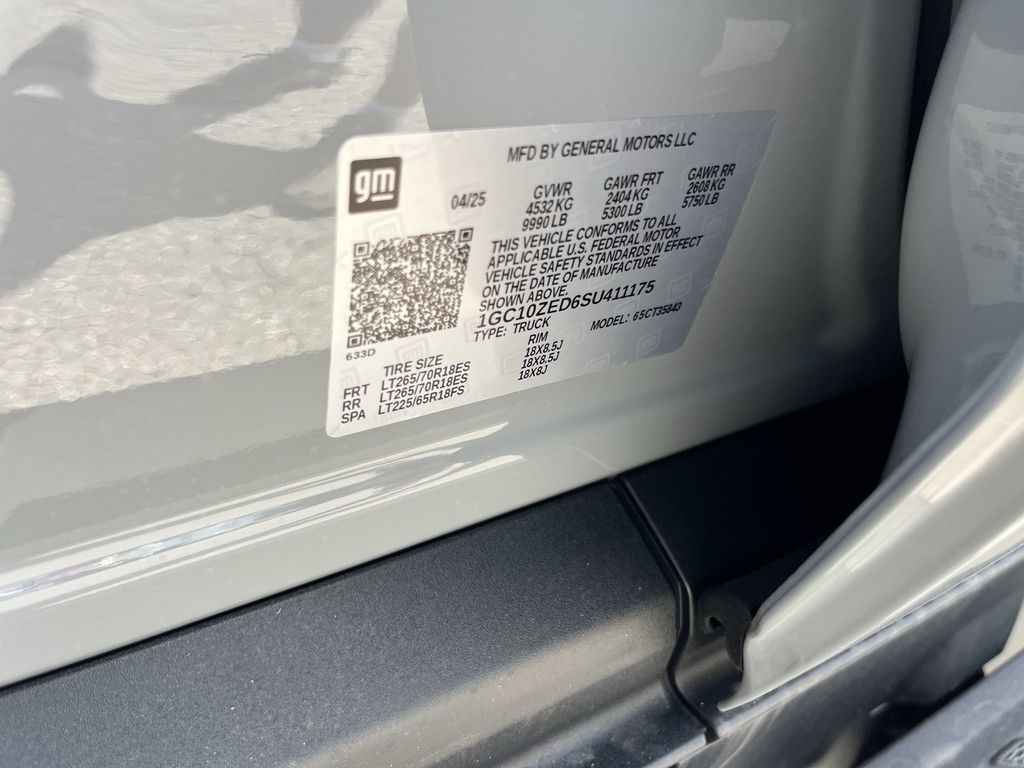 new 2025 Chevrolet Silverado EV car, priced at $69,710