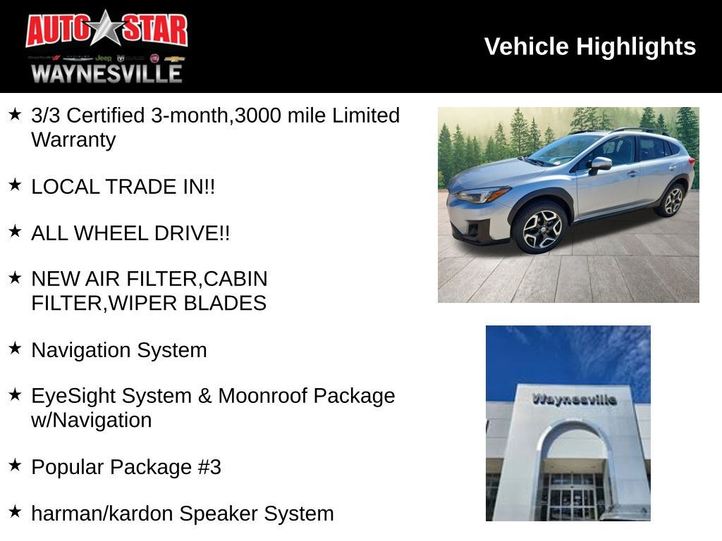 used 2018 Subaru Crosstrek car, priced at $16,990