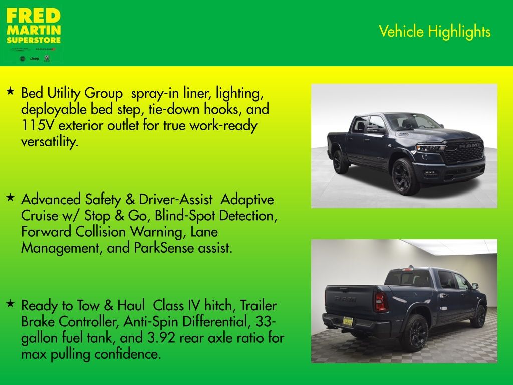 new 2026 Ram 1500 car, priced at $56,639