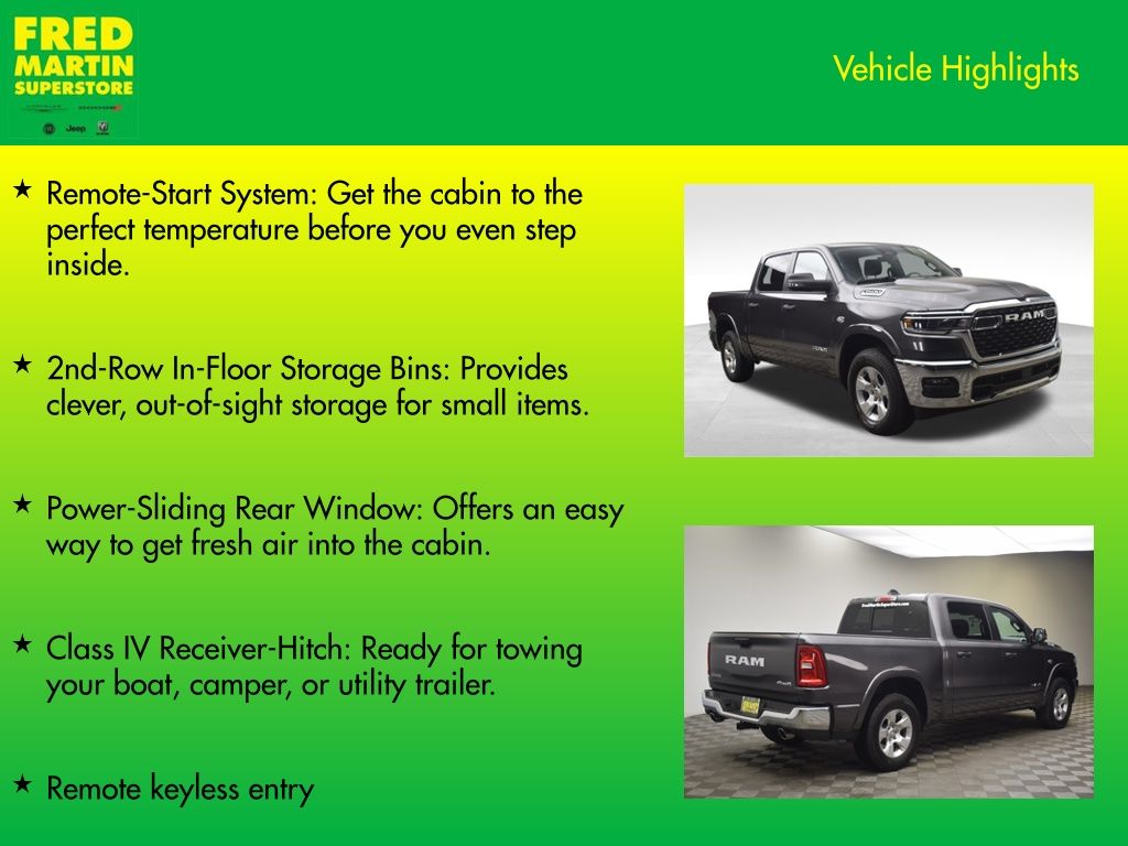 new 2026 Ram 1500 car, priced at $50,468