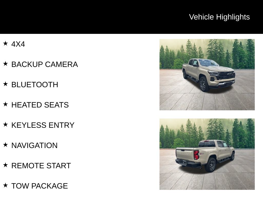 new 2024 Chevrolet Colorado car, priced at $42,990