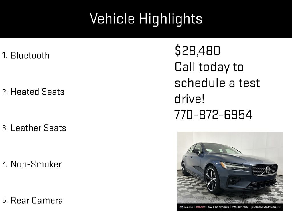 used 2024 Volvo S60 car, priced at $28,480